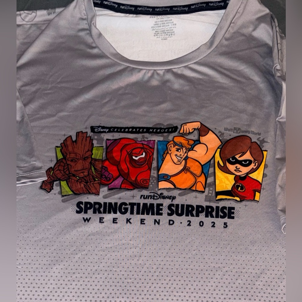 NWTS GREY DRI FIT RUN DISNEY SPRINGTIME SUPRISE WEEKEND 2025!